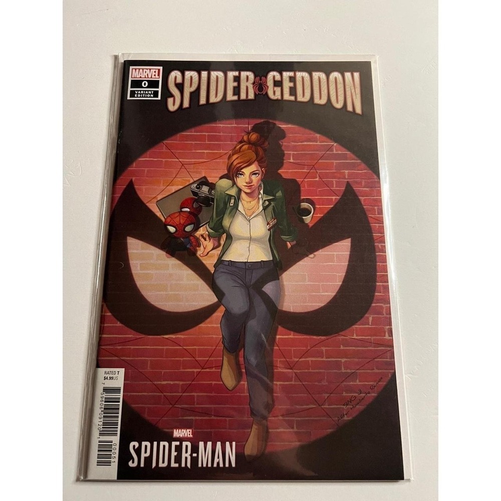 Spider-Geddon #0 Sing Ji MJ Video Game Homage Variant Marvel 2018 Spider-Man